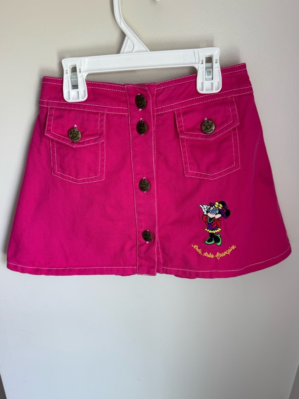 Disney Vintage Pink Oo La La Minnie Skirt Size 4